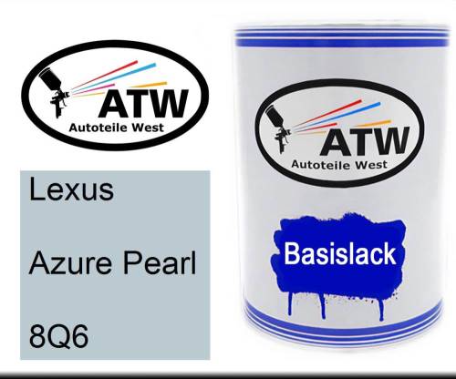 Lexus, Azure Pearl, 8Q6: 500ml Lackdose, von ATW Autoteile West.